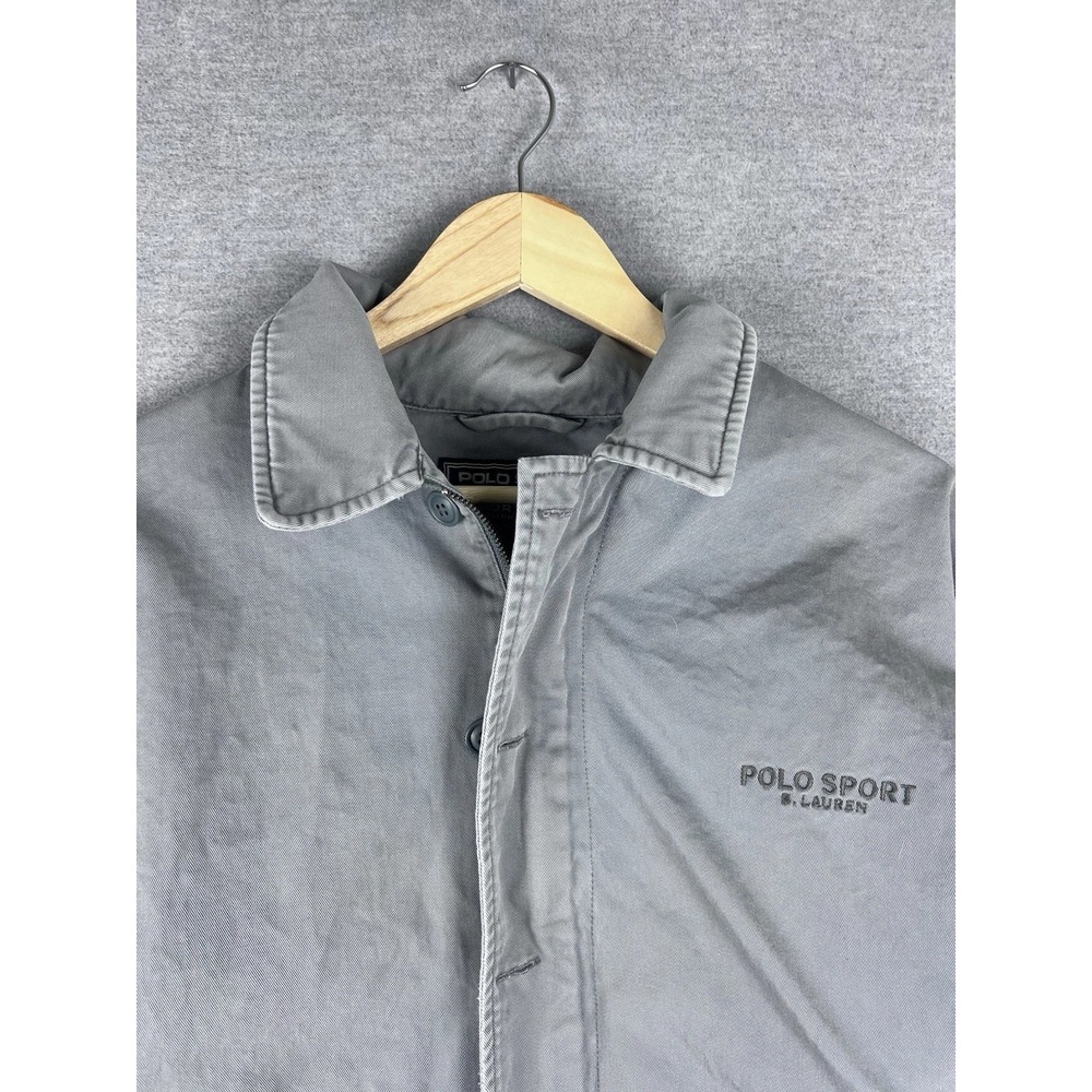 Polo Sport Ralph Lauren Sportsman Deck Jacket Grey 90s Vintage Cotton Mens‎ L